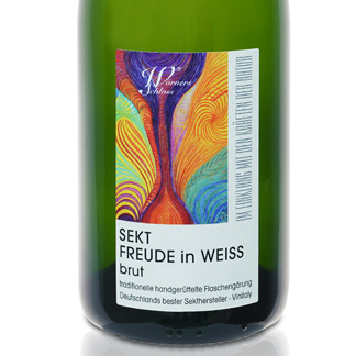 Sekt Freude in Weiss brut - Champagner-Qualität