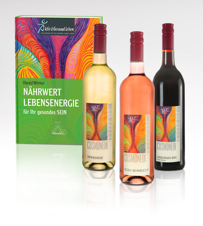 Cosmowein - energetischer Chakra Wein mit Gesundheitsratgeber